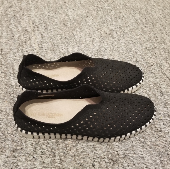 Ilse Jacobsen Hornbak Tulip Slip on Sneaker Perforate Black Size 41 - Picture 16 of 16